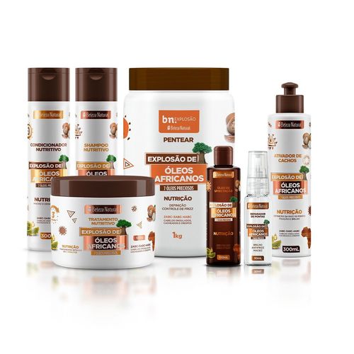 Kit Linha Completa Explosão de Óleos Africanos | bn.Cachos Kit Linha Completa Explosão de Óleos Africanos | bn.Cachos